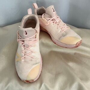 Women's Nike Metcon Flyknit 3 Cross Training Echo Pink Sneakers US 11 Gym Shoes